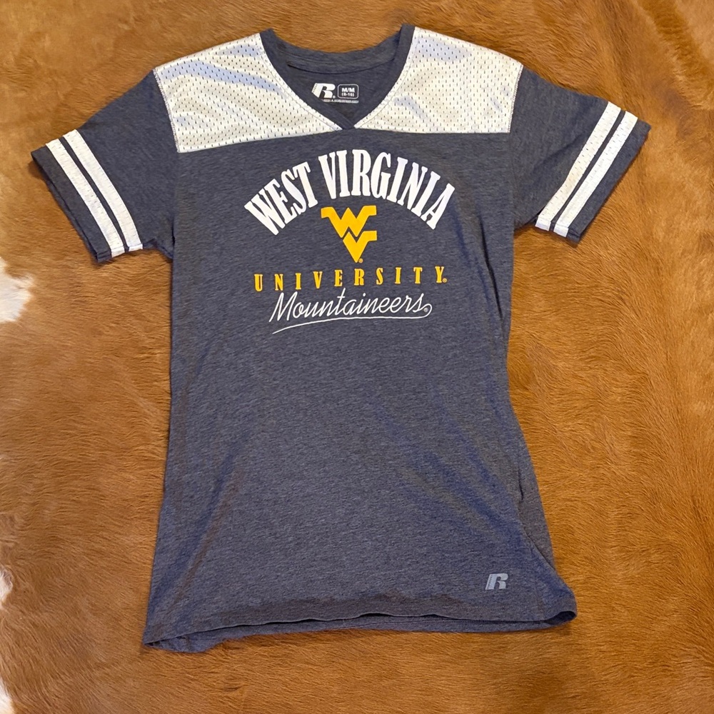 Russell Athletic Gray Mesh Detail Shirt